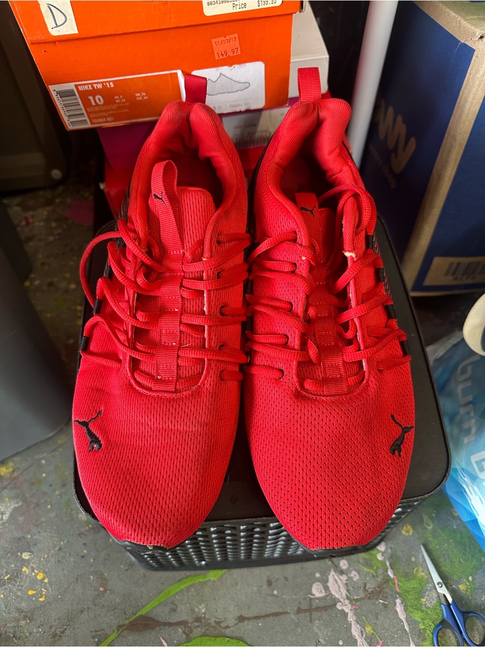 Puma Red Men's Athletic Sneakers size 12
